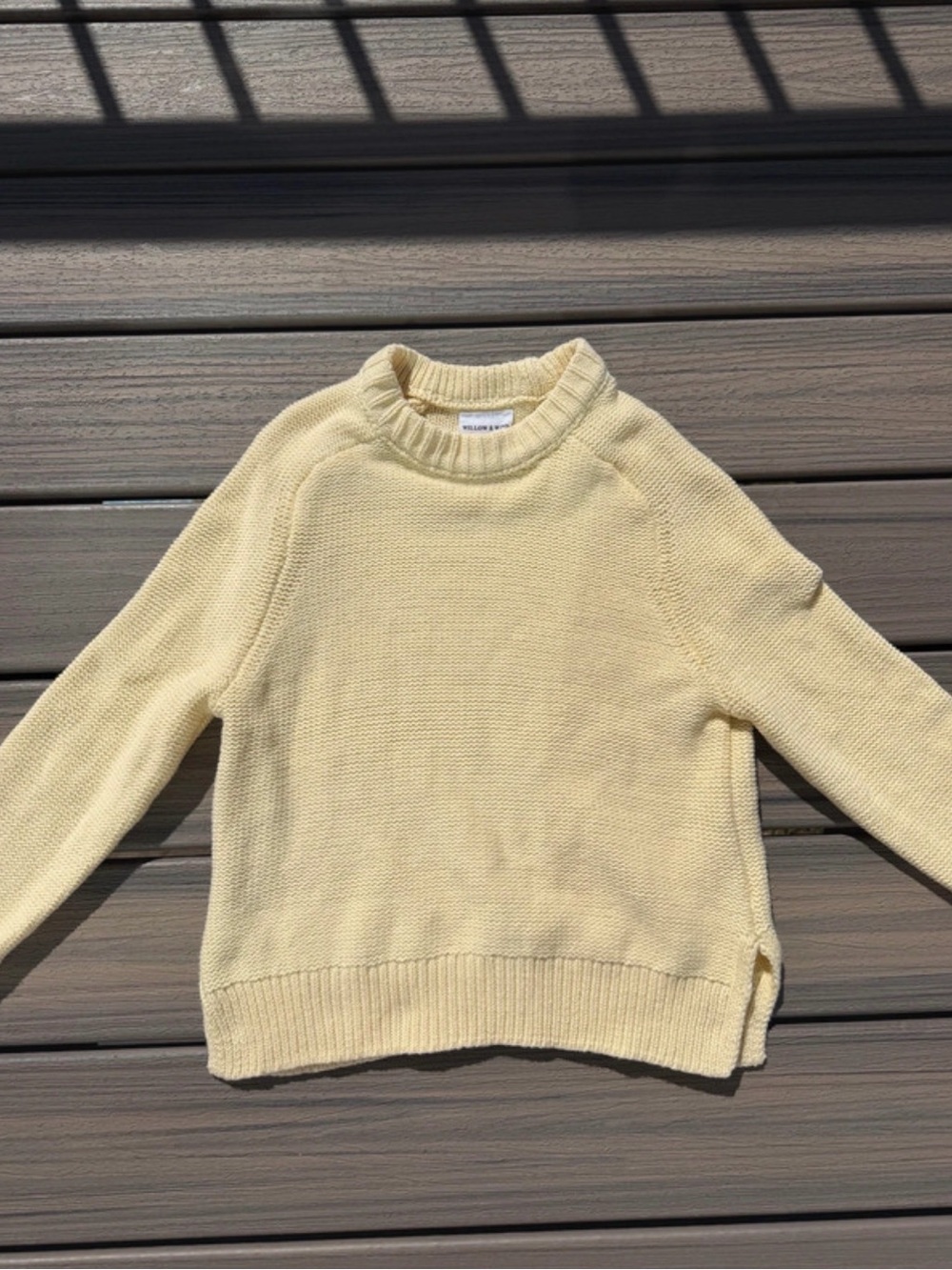 Willow & Wind Butter Yellow Sweater